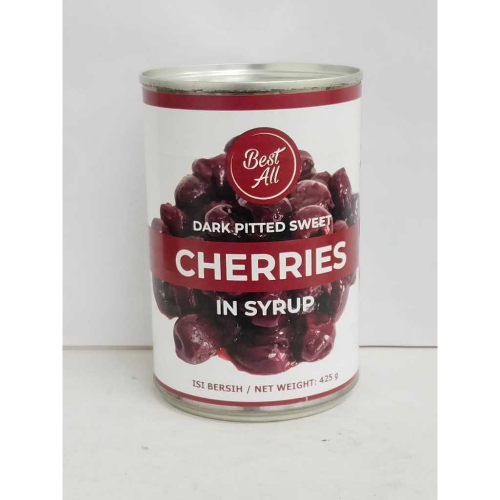 

BEST ALL DARK PITTED SWEET CHERRIES IN SYRUP 425GR
