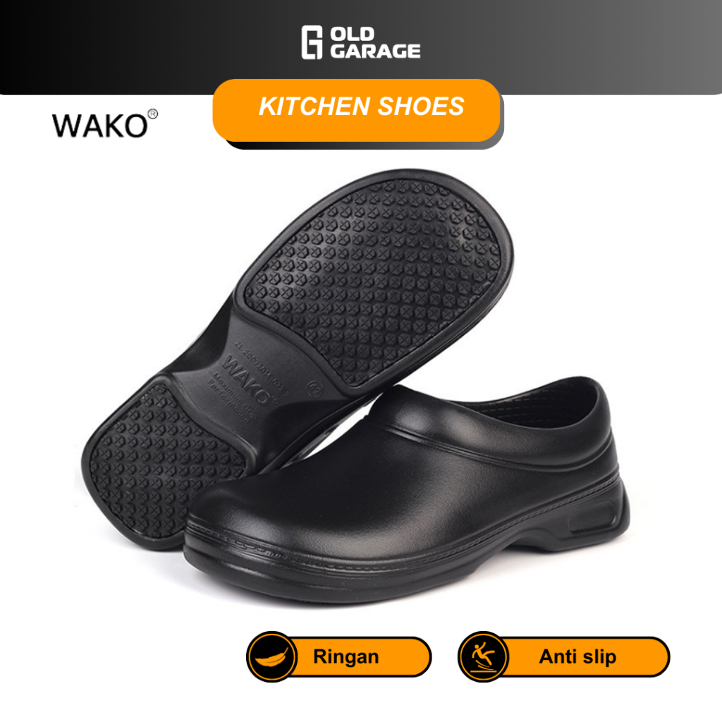Sepatu Kitchen Pria Sepatu Chef Kitchen Shoes WAKO 9031