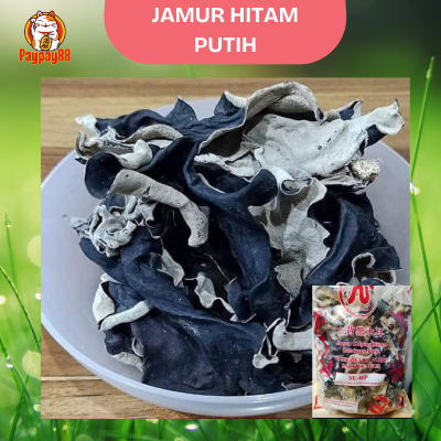 

JAMUR KUPING HITAM PUTIH PREMIUM / O PEK BO NIE / BLACK WHITHE FUNGUS 500 GRAM