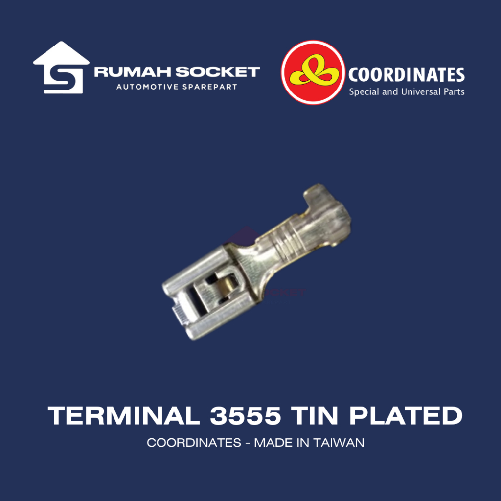 TERMINAL SKUN GEPENG BESAR CEWEK / FEMALE 3555 PUTIH COORDINATES