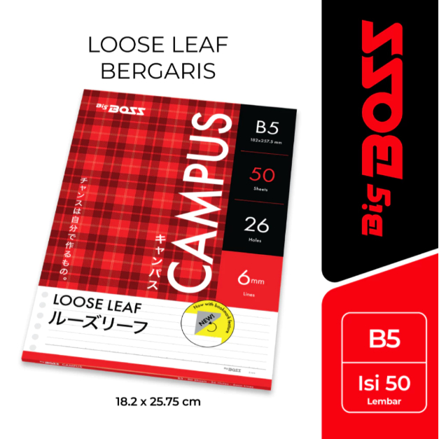 

BigBoss Loose Leaf 50 B5 Bergaris