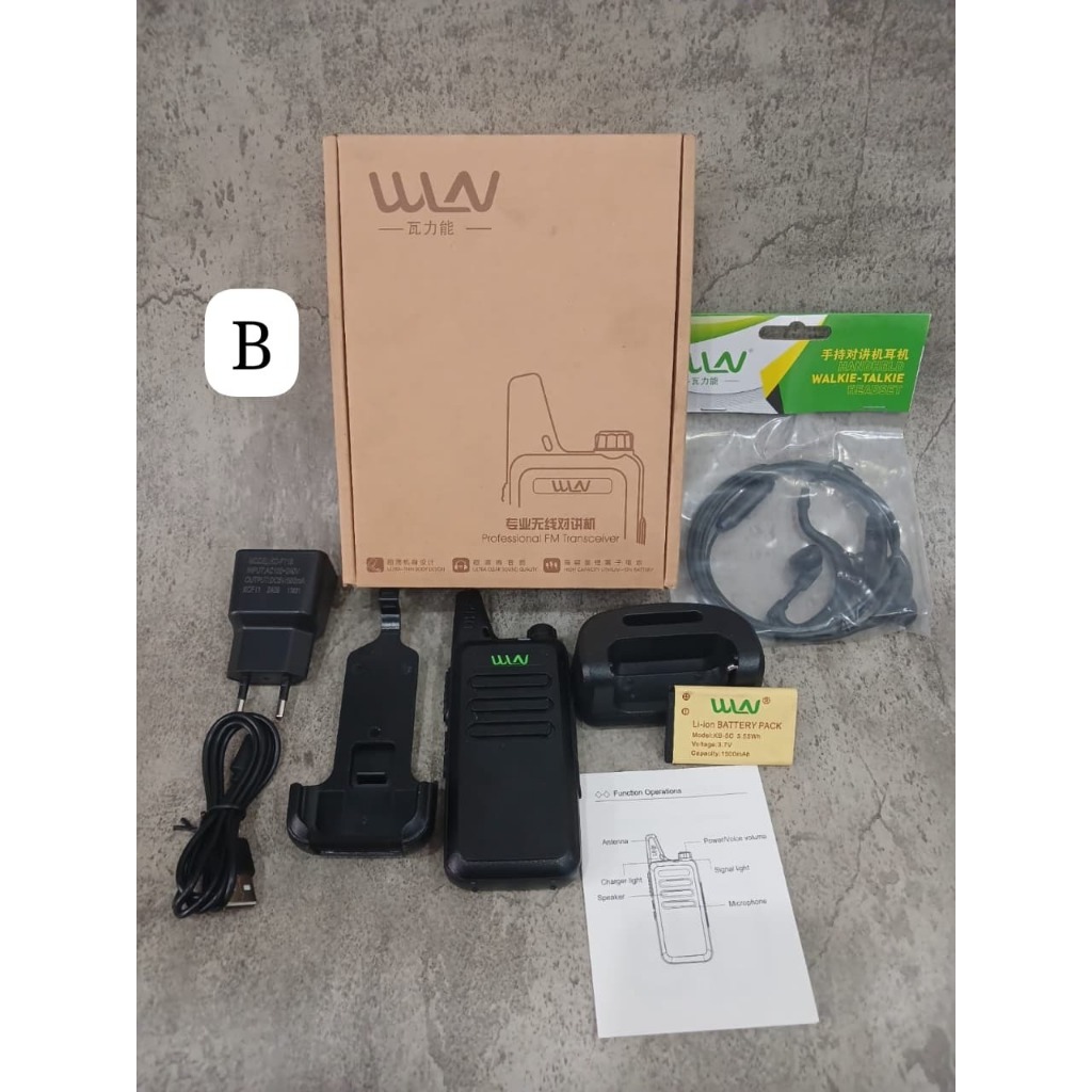 HT WLN KD C1- KD-C1 KDC1 UHF Walkie Talkie Radio WLAN murah