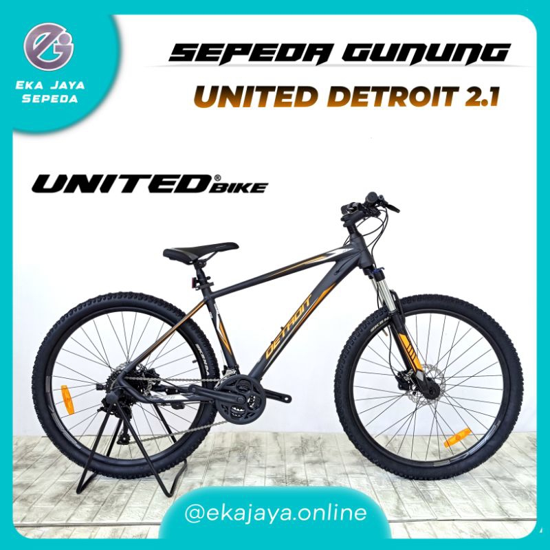 Sepeda Gunung MTB Ukuran 27.5 UNITED Detroit 2.1