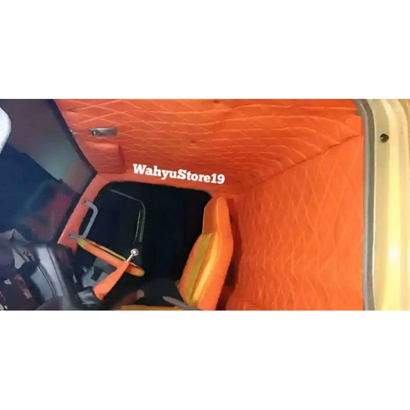 pelapis plafon atap kabin belakang mobil truk.canter.ragasa.dyna.dutro.giga.traga.model motif