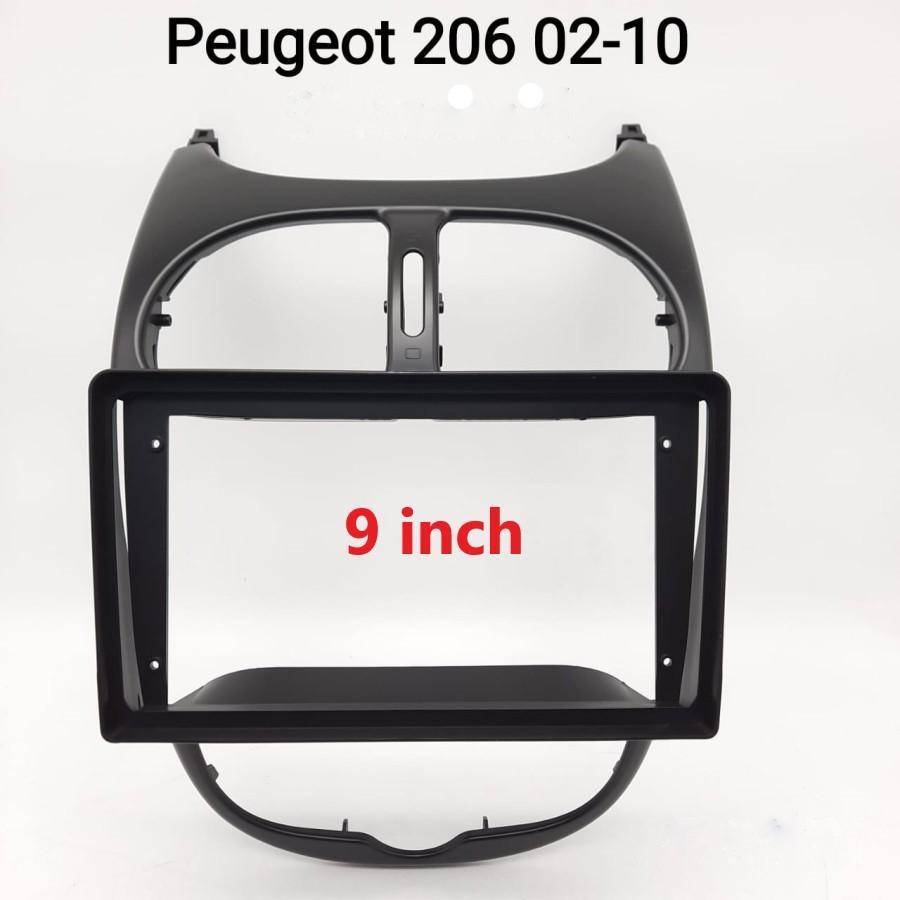 FRAME HEADUNIT ANDROID 7 INCH / 9 INCH / 10 INCH PEUGEOT 206 2002 - 2010