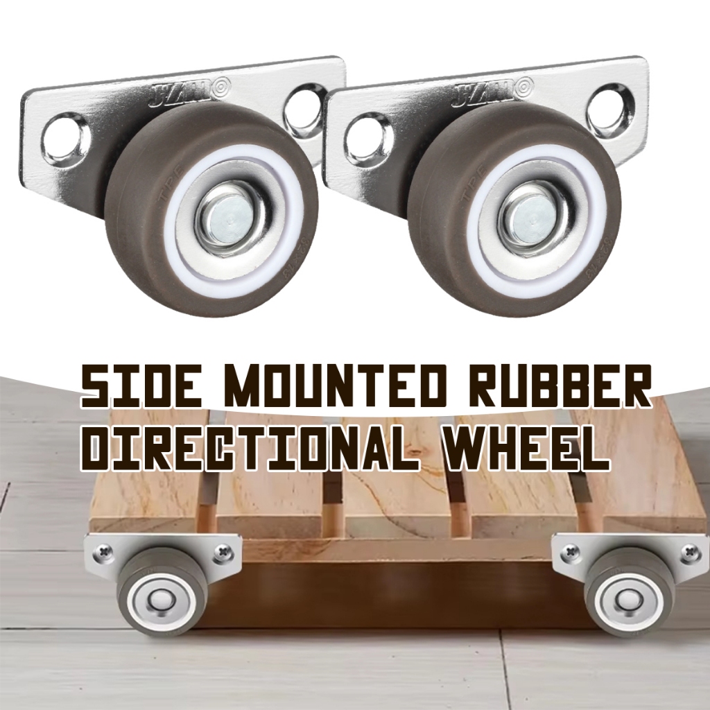 2pcs Roda pintu geser bawah Roda Caster Kecil Kastor Industri Roda pintu sleding geser bawah Roda Ni