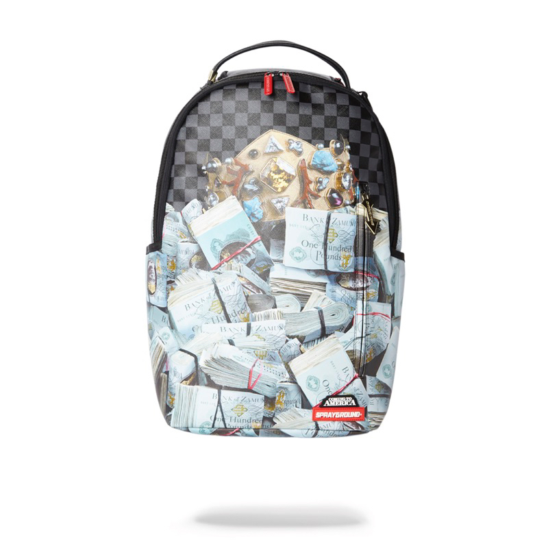 Sprayground Bank Stacks Of Zamunda Coming 2 Backpack Original / Tas Sprayground Authentic