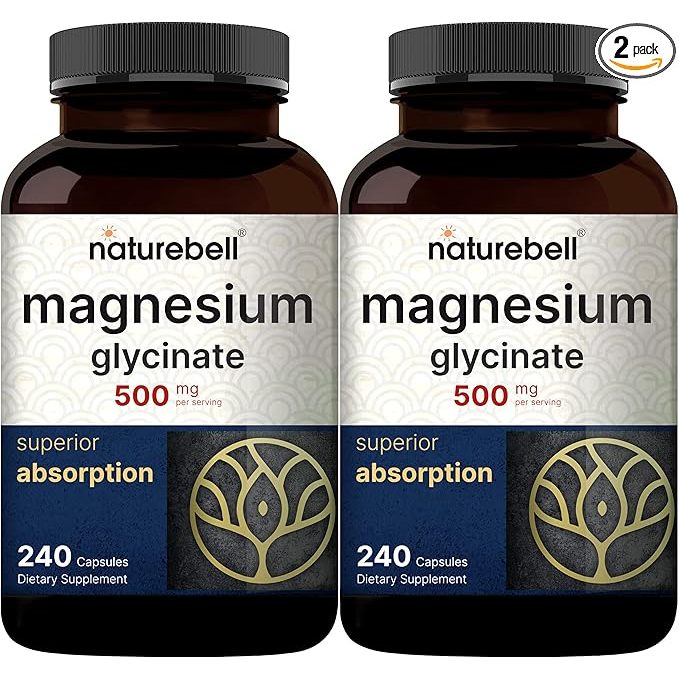 Naturebell magnesium glycinate 500 mg 240 capsules