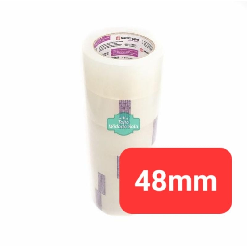 

1 SLOP (ISI 6) Lakban OPP Nachi Tape Bening 48mm x 90 Yard 2 Inch Clear White Isolasi
