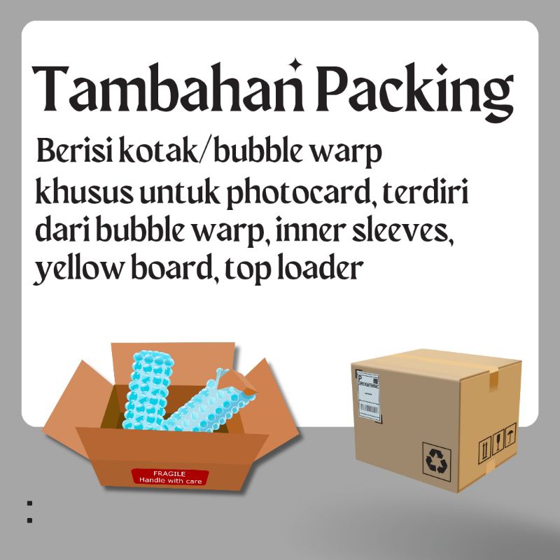 

Kebutuhan tambahan packing + admin