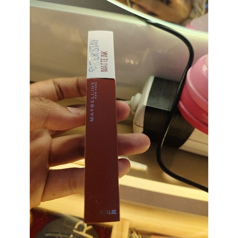 preloved maybelline superstay matte ink shade 355 Shaker