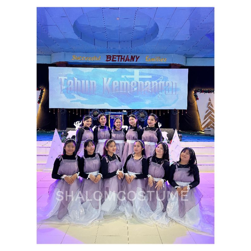 KOSTUM TAMBORIN REBANA SET ATASAN DAN ROK (KIRMIZI)