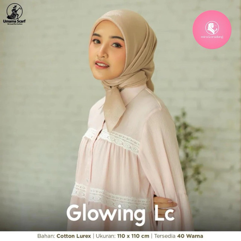 KERUDUNG SEGIEMPAT GLOWING AZARA || LASERCUT