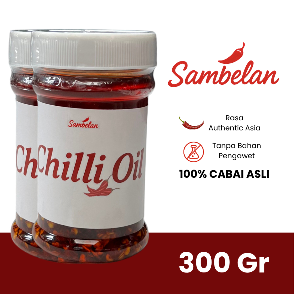 

Sambelan - Chilli Oil Premium Authentic citarasa asia 300gr - minyak cabai - Sambal Minyak