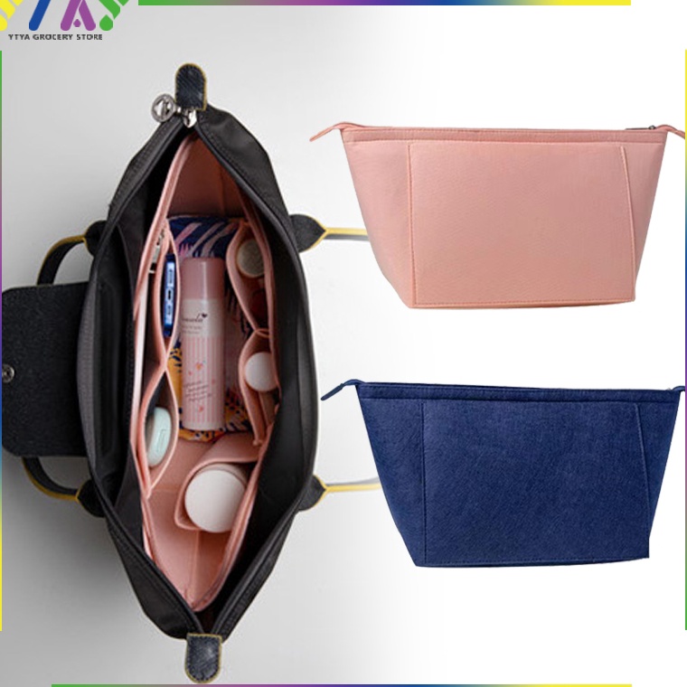 KODE L28J Tas Bag Organizer Tas Dalaman Wanita Bludru Bag Organizer Longchamp Dalaman Tas Organizer 