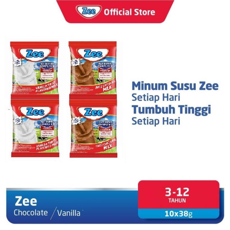 

Susu Zee kemasan renceng isi 10 pcs