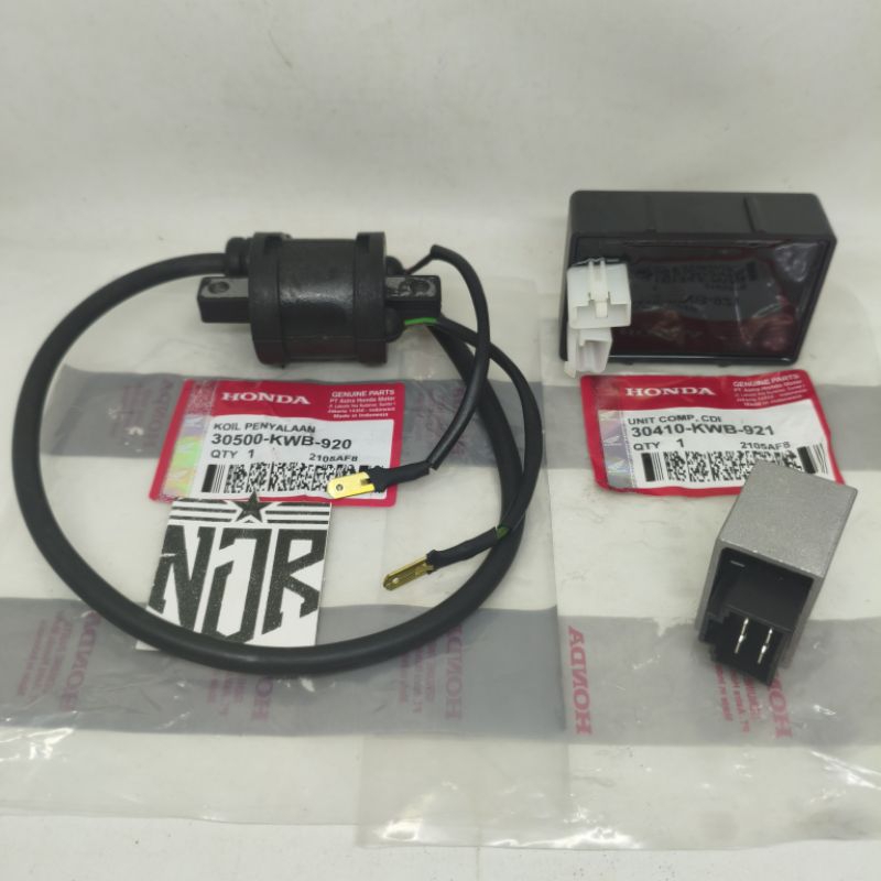 PAKET 3ITEM KWB CDI KOIL KIPROK HONDA BLADE 110 LAMA REVO ABSOLUT KARBU ORIGINAL