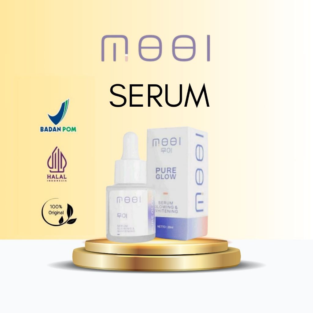 Mooi Pure Glow Serum 20 ml - Serum Pencerah Wajah Korea (100% ORIGINAL BPOM)