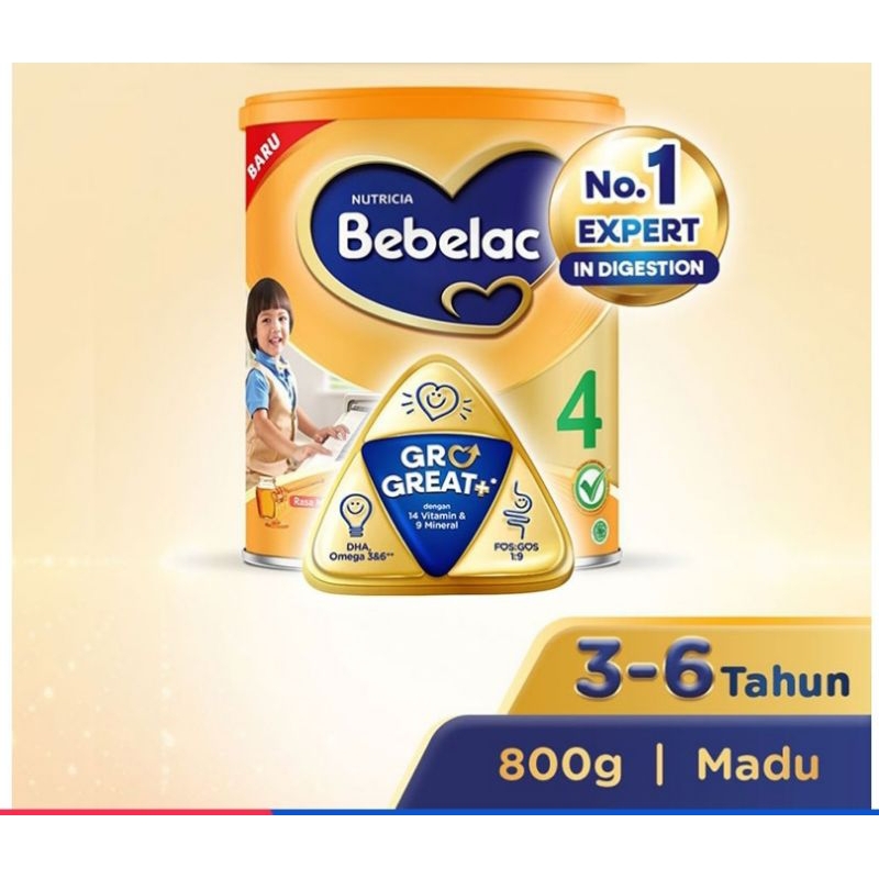 

Bebelac 4 Susu Pertumbuhan Fos & Gos Madu 800g