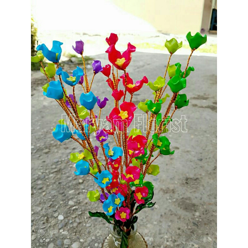 Bunga sakura pertangkai bunga akrilik bunga artificial pertangkai