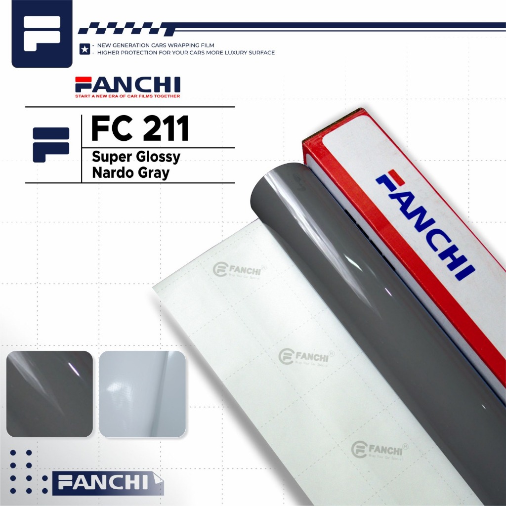 ROLL 152cm Sticker Fanchi FC211 Super Gloss Nardo Grey