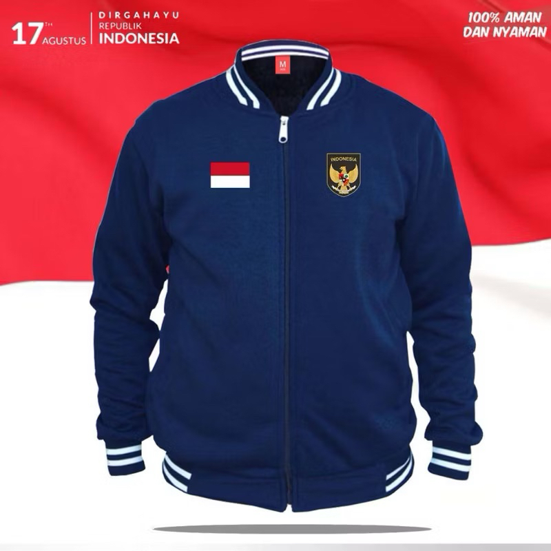 JAKET VARSITY TIMNAS INDONESIA / JAKET CLUB BOLA TERBARU / JAKET GARUDA