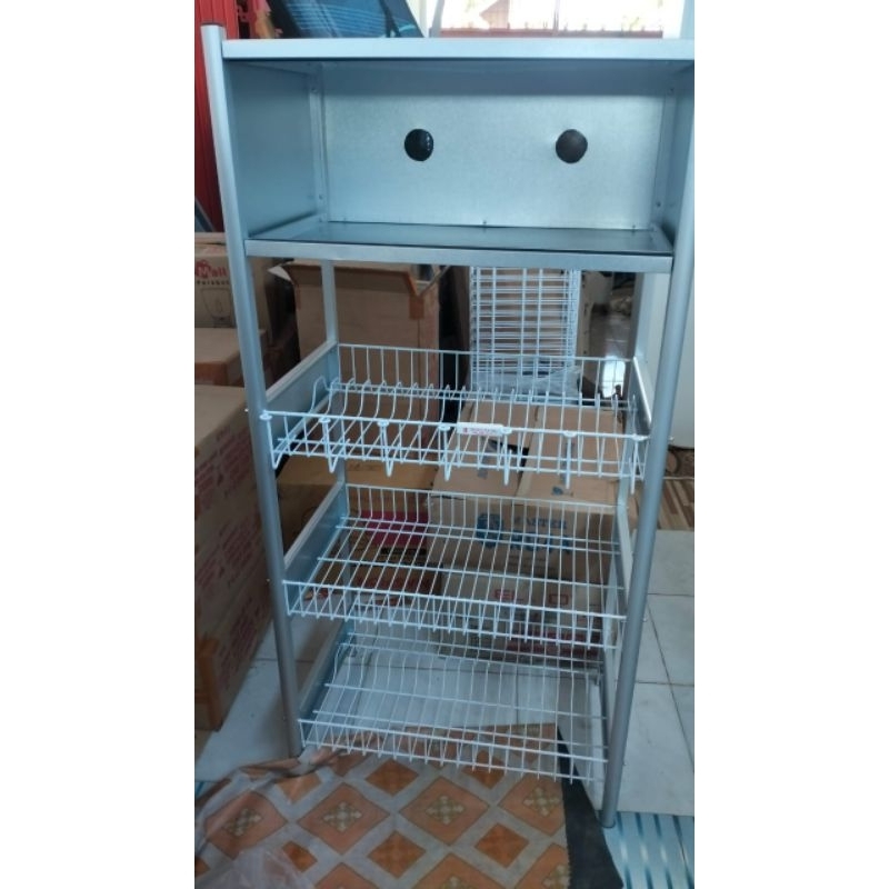 rak piring kaca merk master