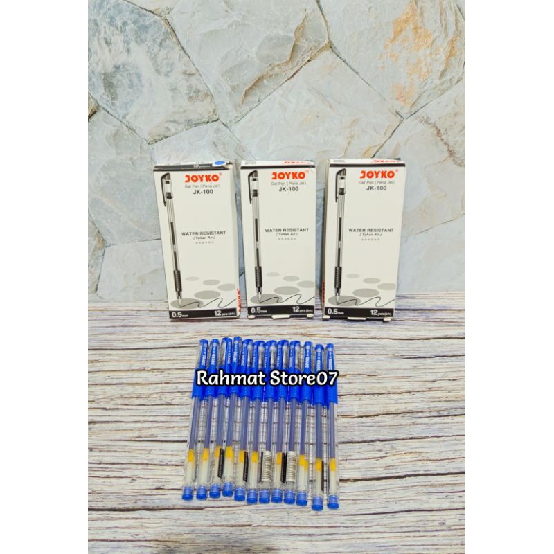 

Pulpen Joyko/Pulpen Gel Pen( Pena Jel) Jk-100 0.5mm Isi 12 Pcs