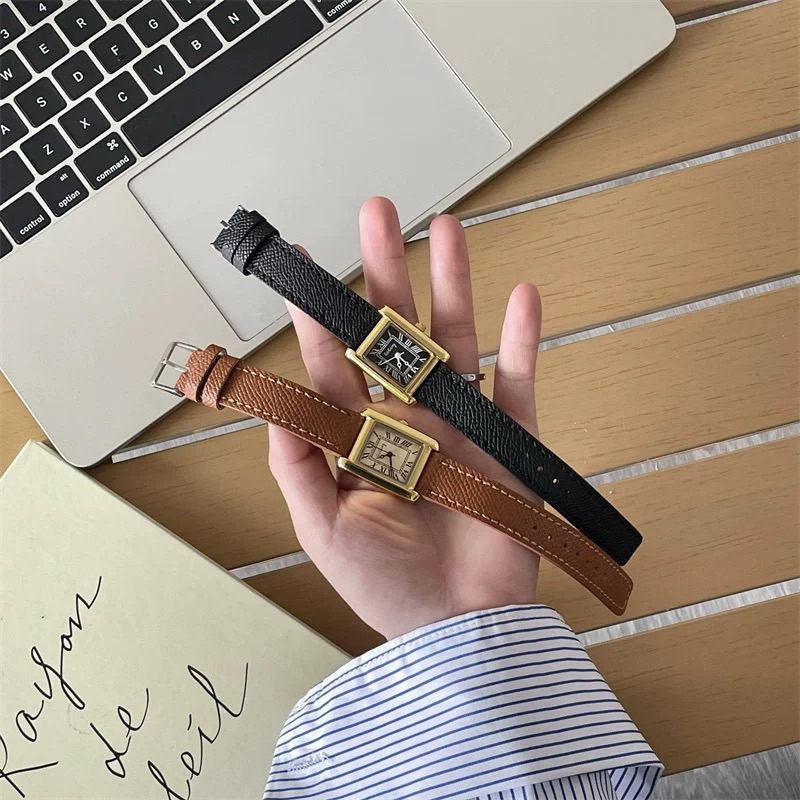 Jam Tangan Wanita Mewah Luxury Coxio Retro Leather Belt Vintage Watch Gogoey KY-GY3(NOBOX)