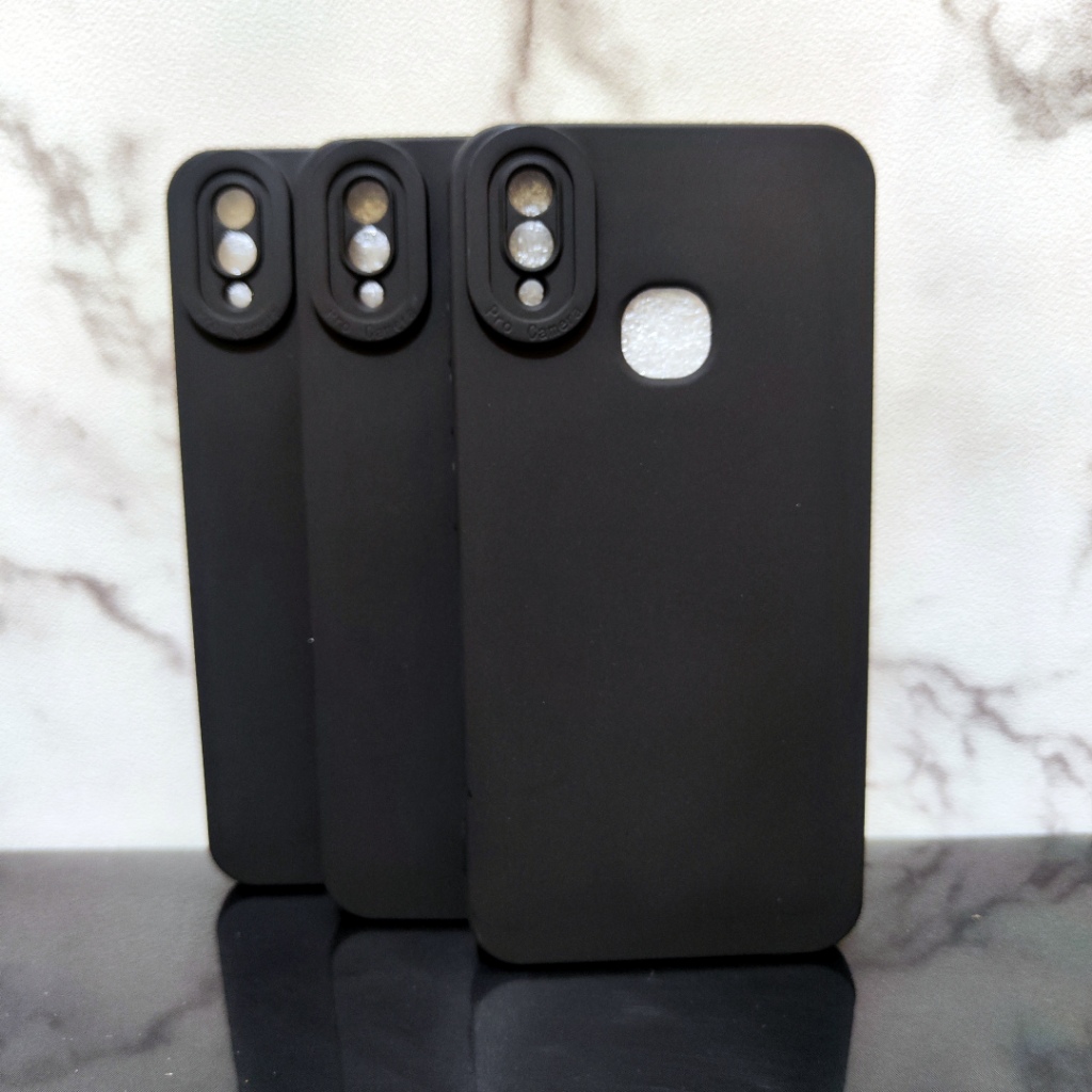 Black matte softcase hitam Vivo Y91, Vivo Y93, Vivo Y95, Vivo Y91C, Vivo Y1s silikon case lentur lem