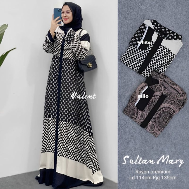 GAMIS MOTIF TERBARU SULTAN MAXY BY VALENT BEST SELLER