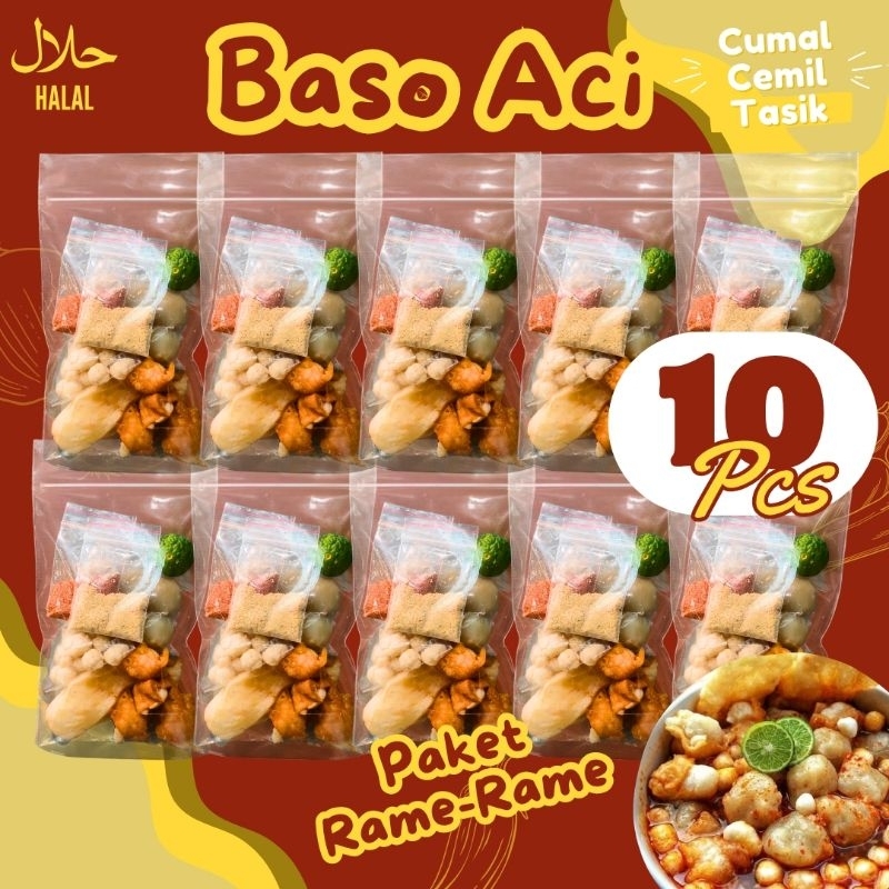 

PAKET BASO ACI INSTAN isi 10 BUNGKUS / Baso Aci khas Tasikmalaya / boci handmade / bakso aci