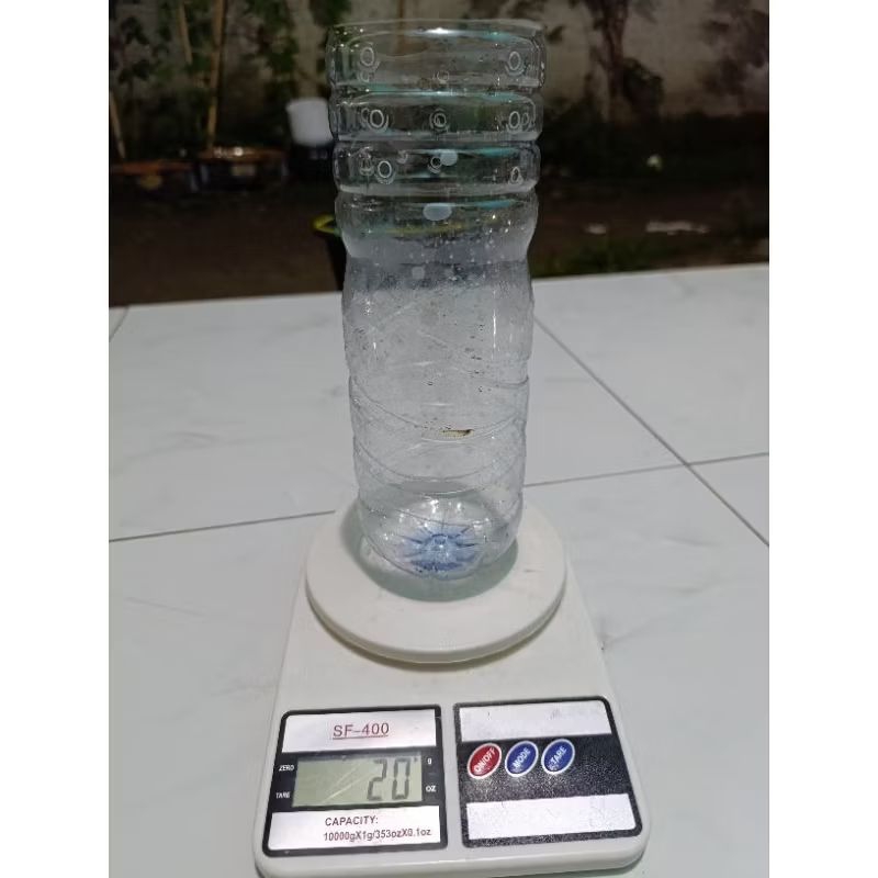 botol aqua bekas/botol pemisah ikan cupang/botol ren ikan cupang