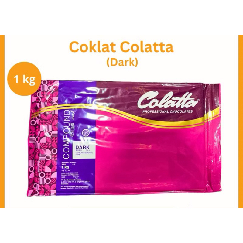 

(Khusus Instant) Coklat Batang Cokelat Compound Colatta Dark Berat 1kg
