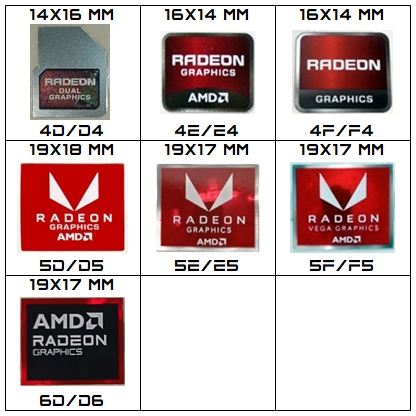 Stiker Sticker AMD ATI Radeon Graphics Original