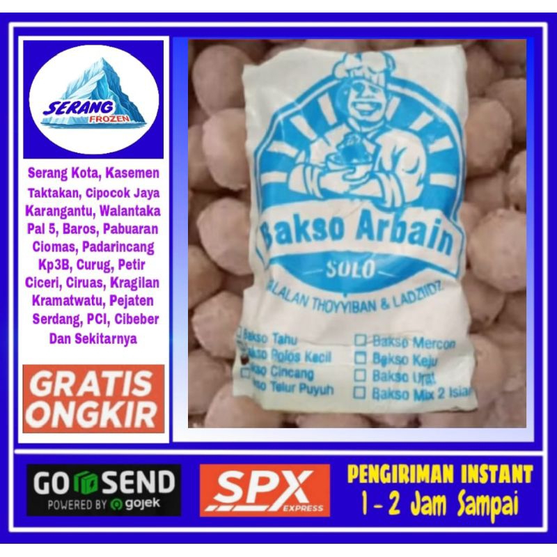 

Bakso Solo Arbain, Baso Daging sapi, Serang Frozen