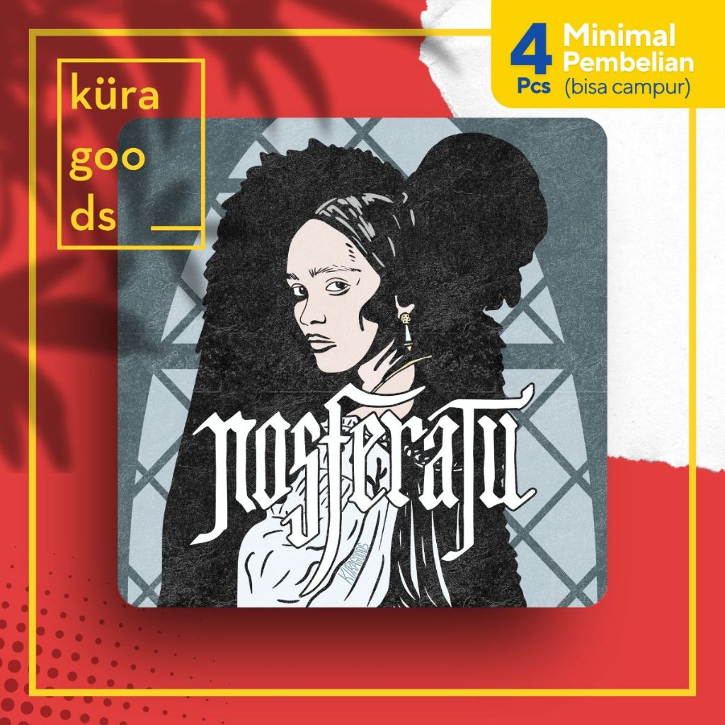 

Sticker Film Nosferatu | Film Merch Stiker Estetik Horror Inspired by Bram Stoker's Dracula Horror Movie