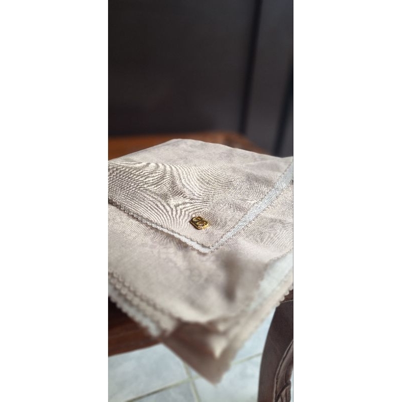 Buttonscarves Monogram Scramble - oat preloved