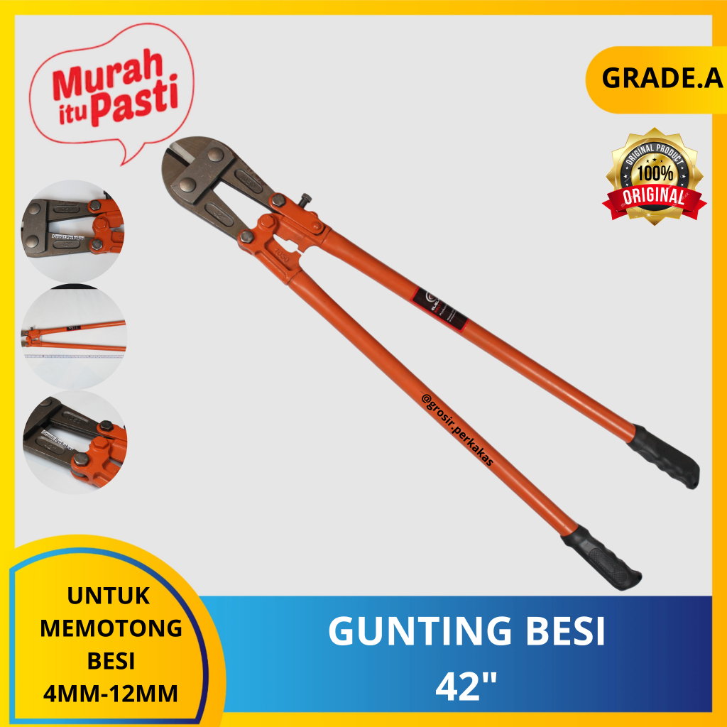 GUNTING BESI 42" - gunting beton / bolt cutter uk 30mm untuk besi. [A][#GUNTING]