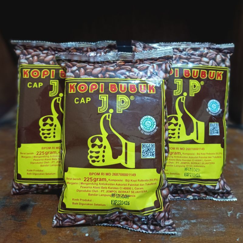 

Paket Murah 3 Pcs Kopi Jempol 225gr Original Kopi Lampung