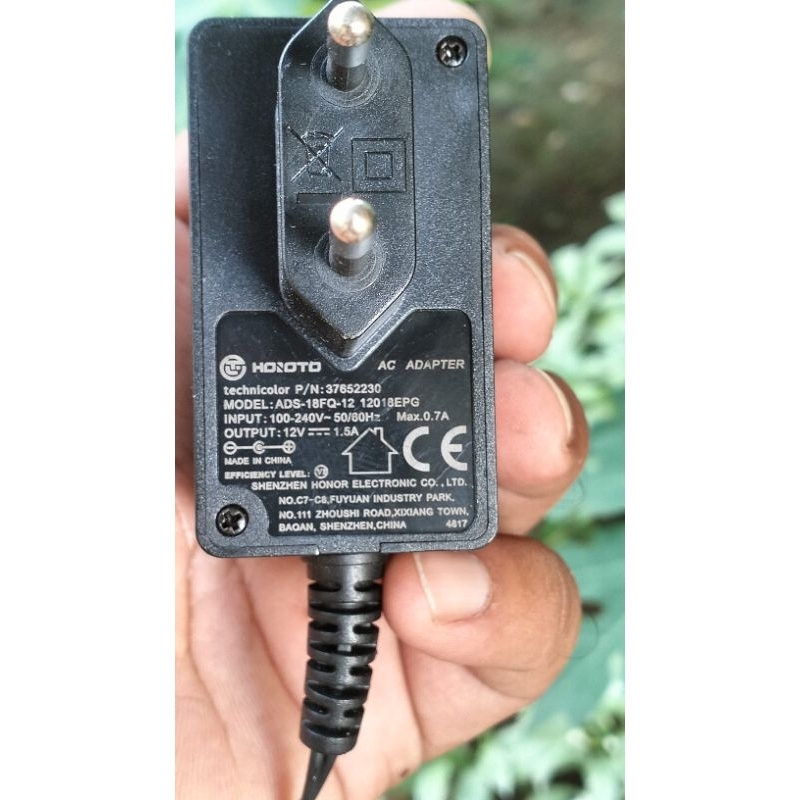 ADAPTOR 12V 1.5A MEREK HOIOTO (SECOND)