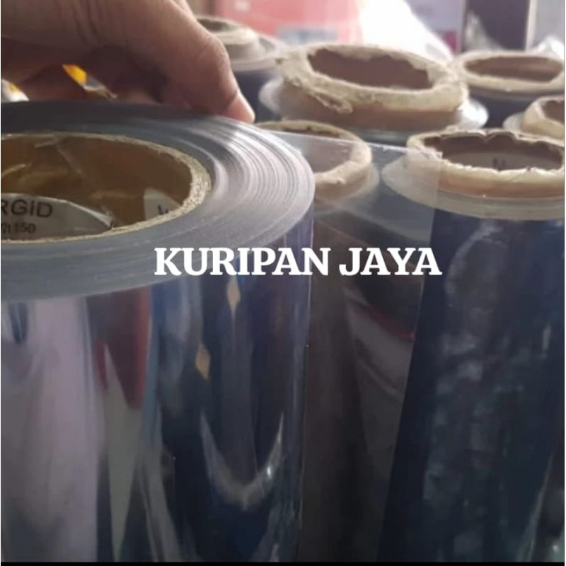 

Plastik Mika Rigit Clear Rollan Tebal 0,30mm x 140cm x 50 meter /Plastik Pvc Mika Bening