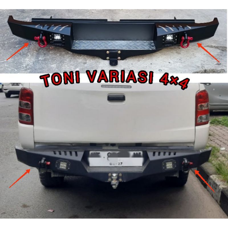 Bemper Bumper Belakang Triton 2016-2019 Model Option