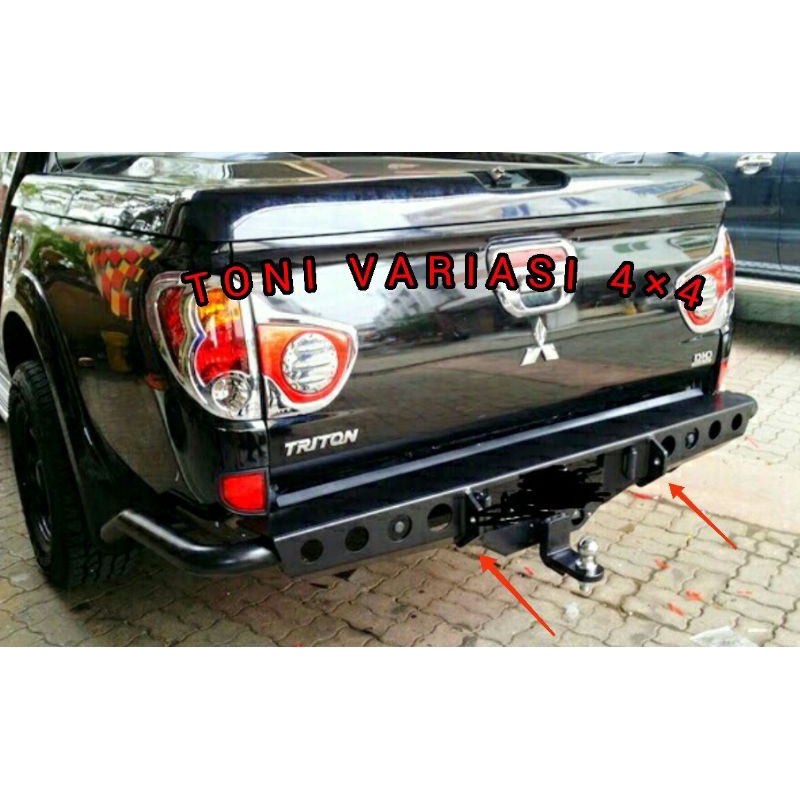 Bemper Bumper Belakang Triton Model Jungle Bar