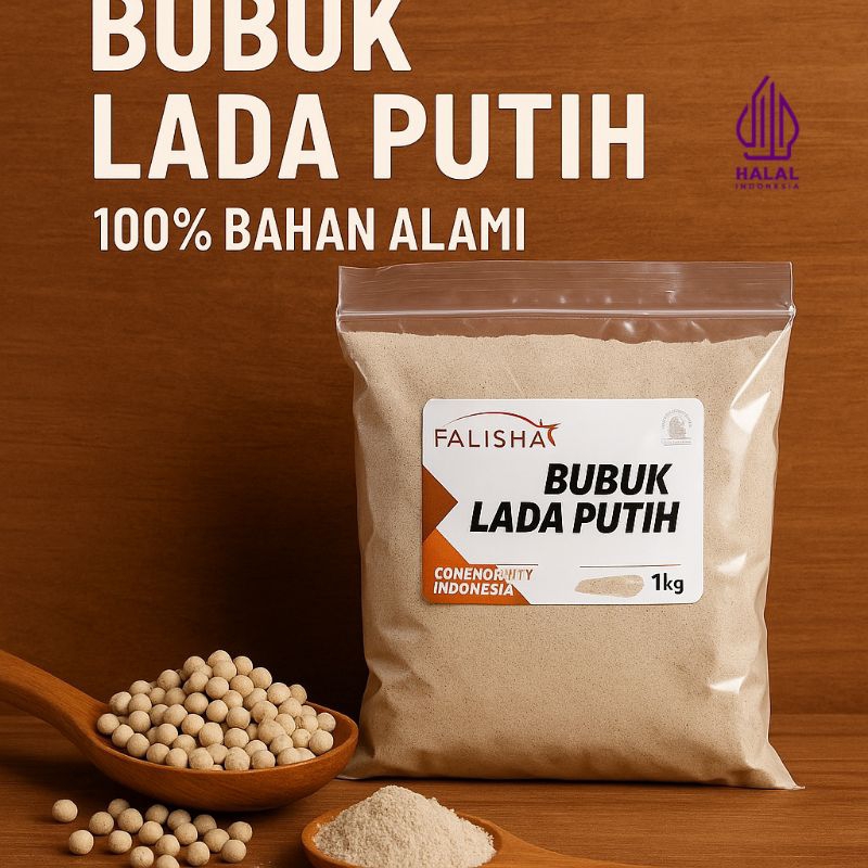 

Lada putih bubuk 1kg/bumbu masakan/bumburempah-rempah/lada bubuk/masakan