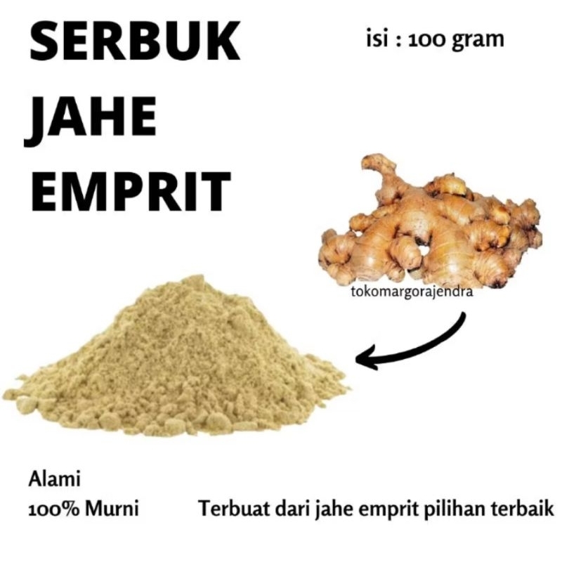

50GRAM JAHE EMPRIT BUBUK MURNI TANPA CAMPURAN KUALITAS UNGGUL TANPA BAHAN KIMIA
