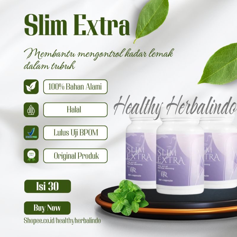 SLIM EXTRA MORANTIKA Original 100% Herbal Pelangsing Alami Original BPOM