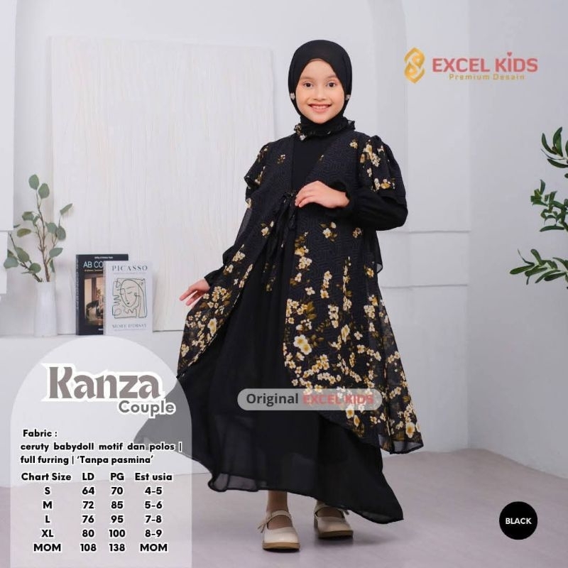 Kanza Gamis Anak Premium Super Nyaman Adem