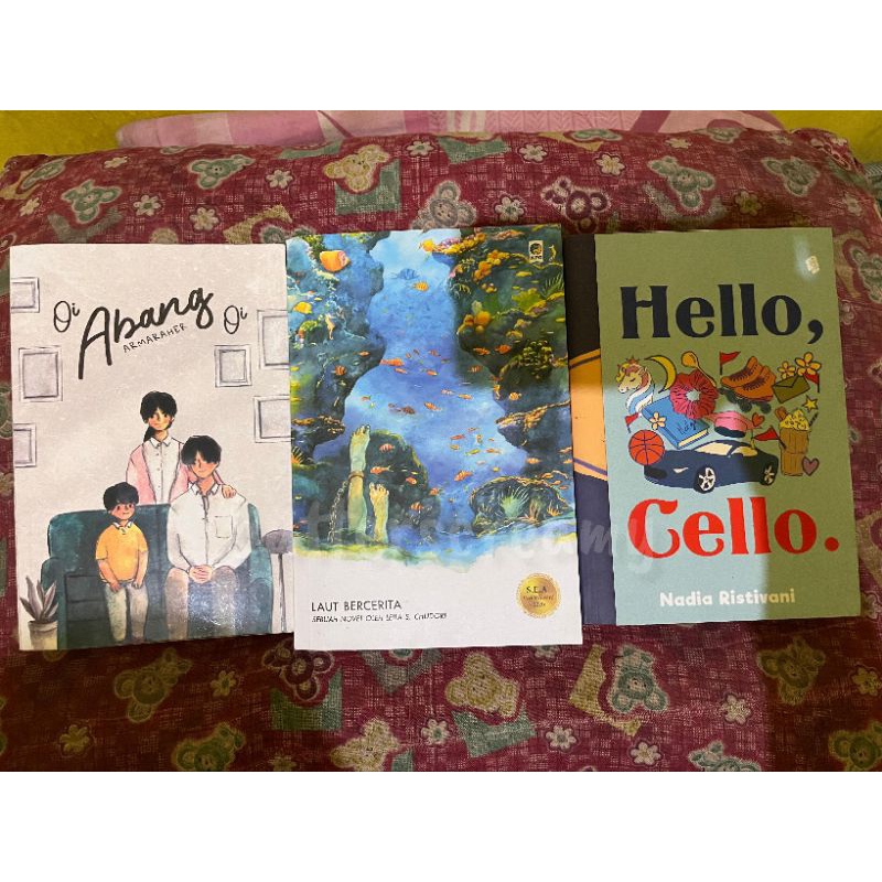 Preloved Novel Laut Bercerita, Oi Abang Oi, Hello Cello