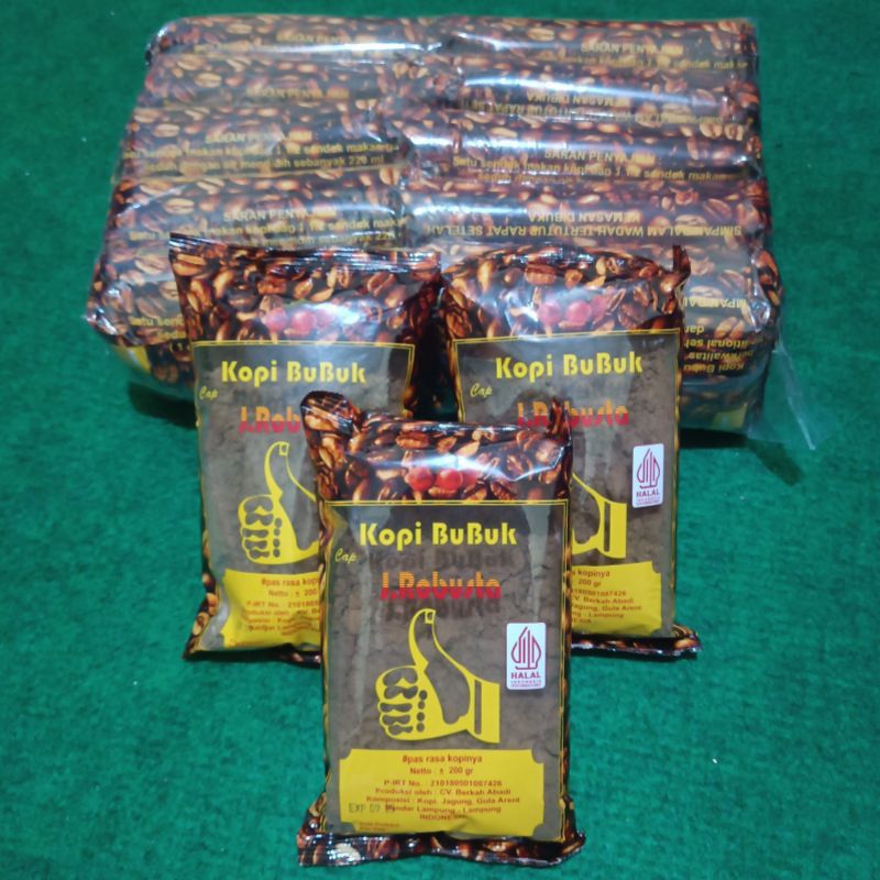 

Paket Murah 3 Pcs Kopi Jempol 200gr Cap J.Robusta Asli Kopi Lampung